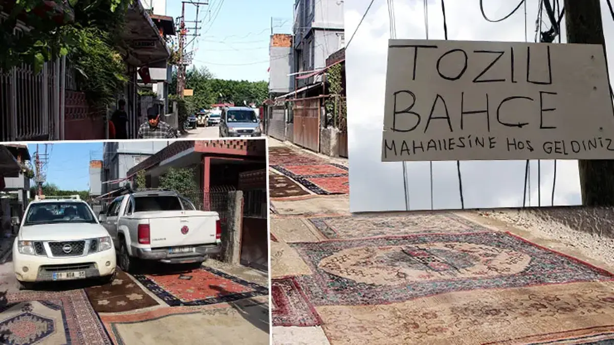 'Tozlubahçe' yetmedi, yola halı serdiler! 8 aydır asfalt bekliyorlar