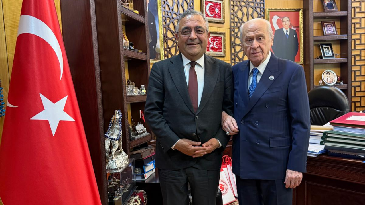 MHP Lideri Devlet Bahçeli, Sezgin Tanrıkulu'nu kabul etti
