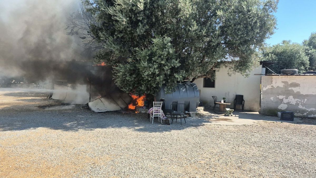 Bodrum'da personel lojmanında çıkan yangın söndürüldü