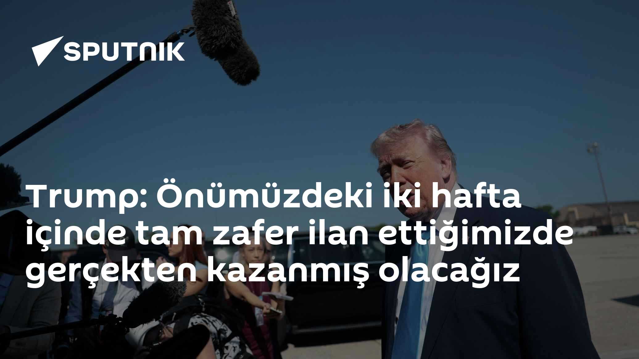 Trump: Önümüzdeki iki hafta içinde tam zafer ilan ettiğimizde gerçekten kazanmış olacağız