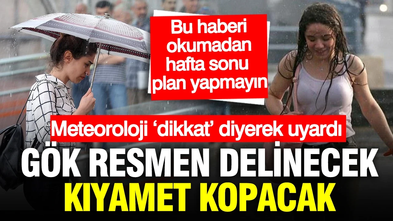 Meteoroloji yarın için uyardı: Birçok şehre şiddetli gök gürültülü sağanak geliyor