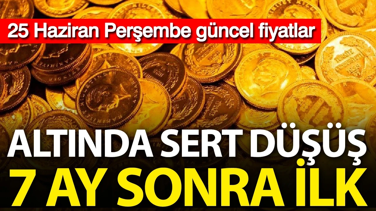 Altın çakıldı: Gram altın 7 ay sonra 6 bin liranın altına düştü