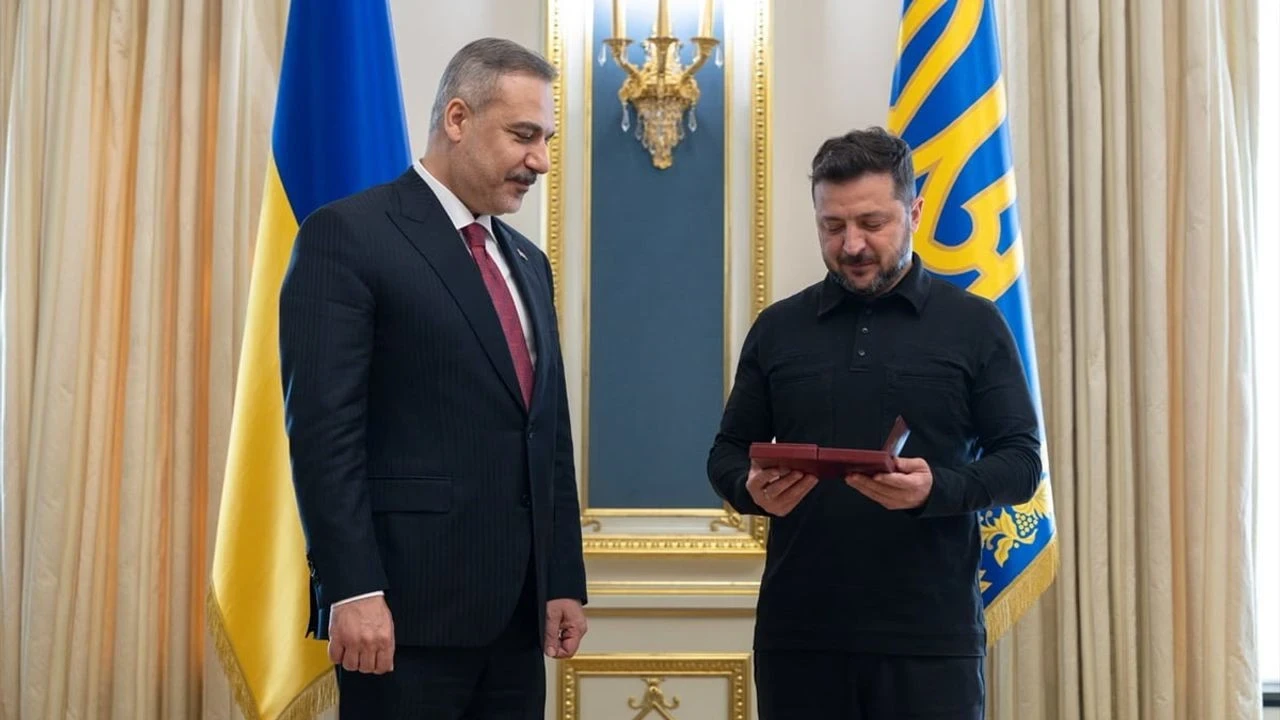 Ukrayna, Dışişleri Bakanı Fidan'a ikinci derece liyakat nişanı verdi