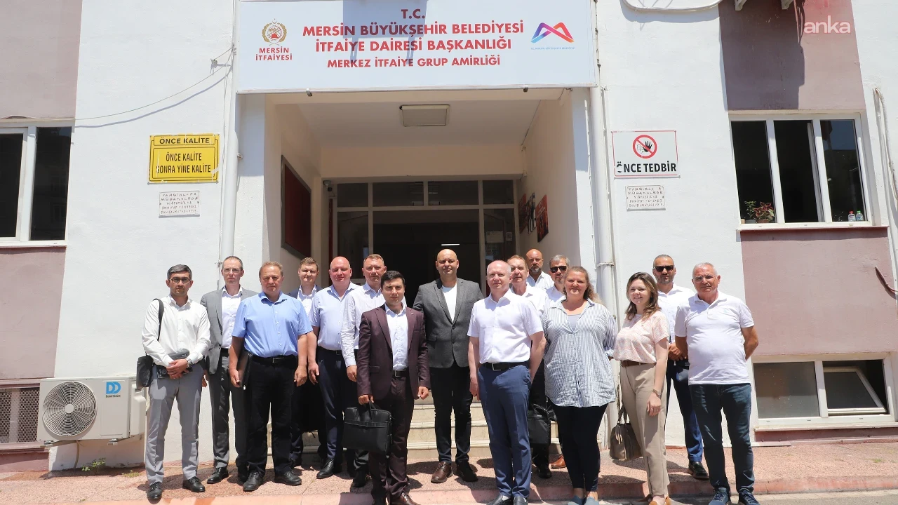 Akkuyu Nükleer Güç Santrali heyeti Mersin İtfaiyesi ile bir araya geldi