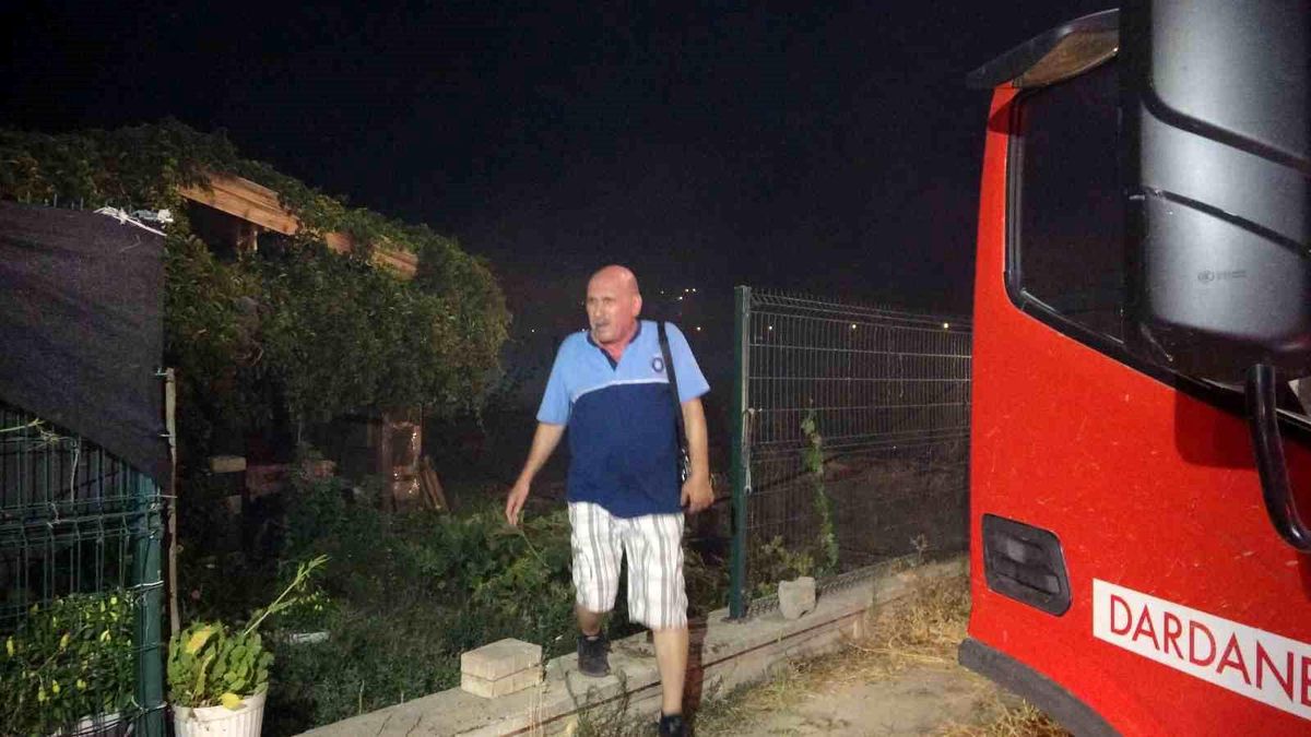 Çanakkale'de tarım arazisindeki yangın kontrol altına alındı