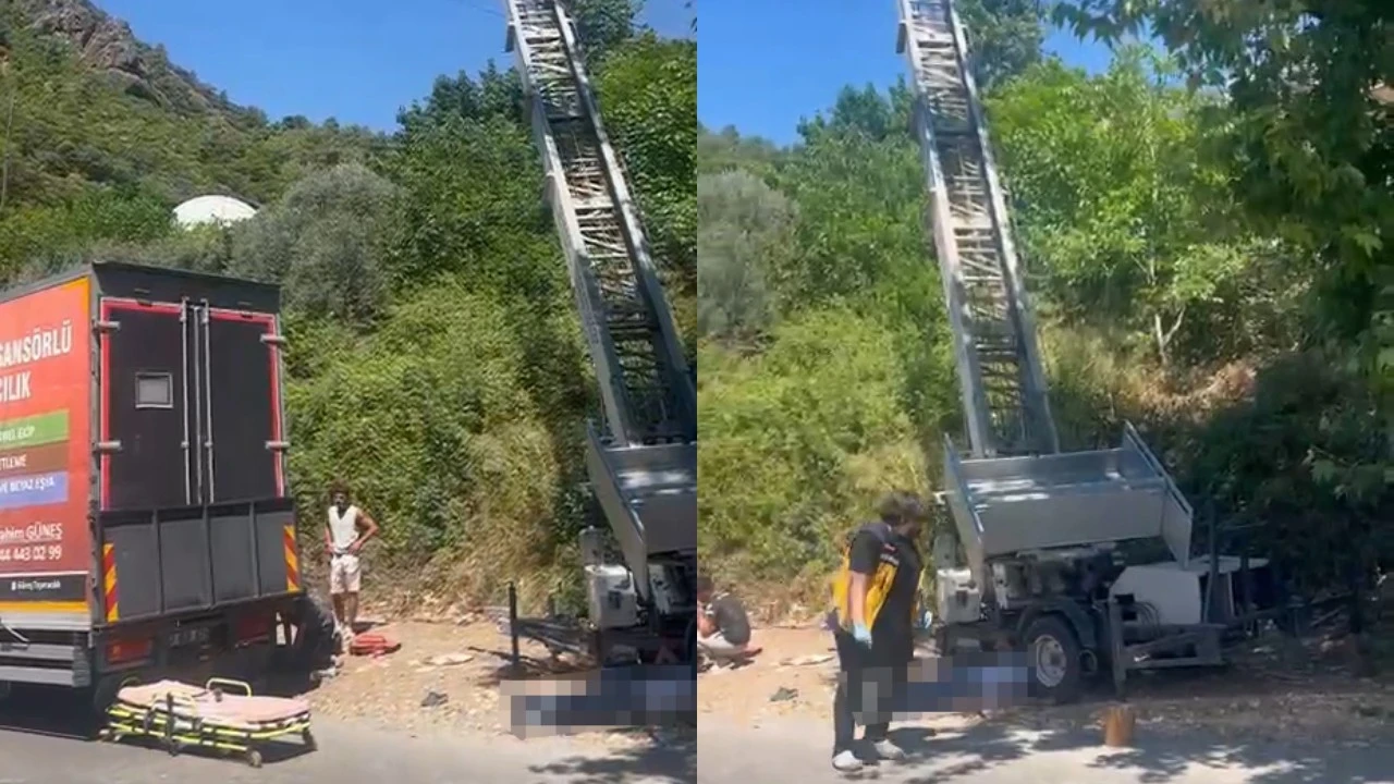 Ev taşıma sırasında yük asansörü elektrik hattının üzerine düştü; 2 ölü