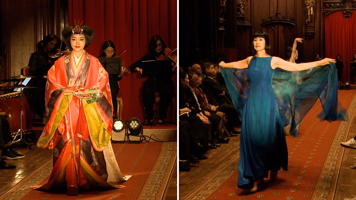 Kimono esintili gösteri Belçika-Japonya ilişkilerinin 160. yılı