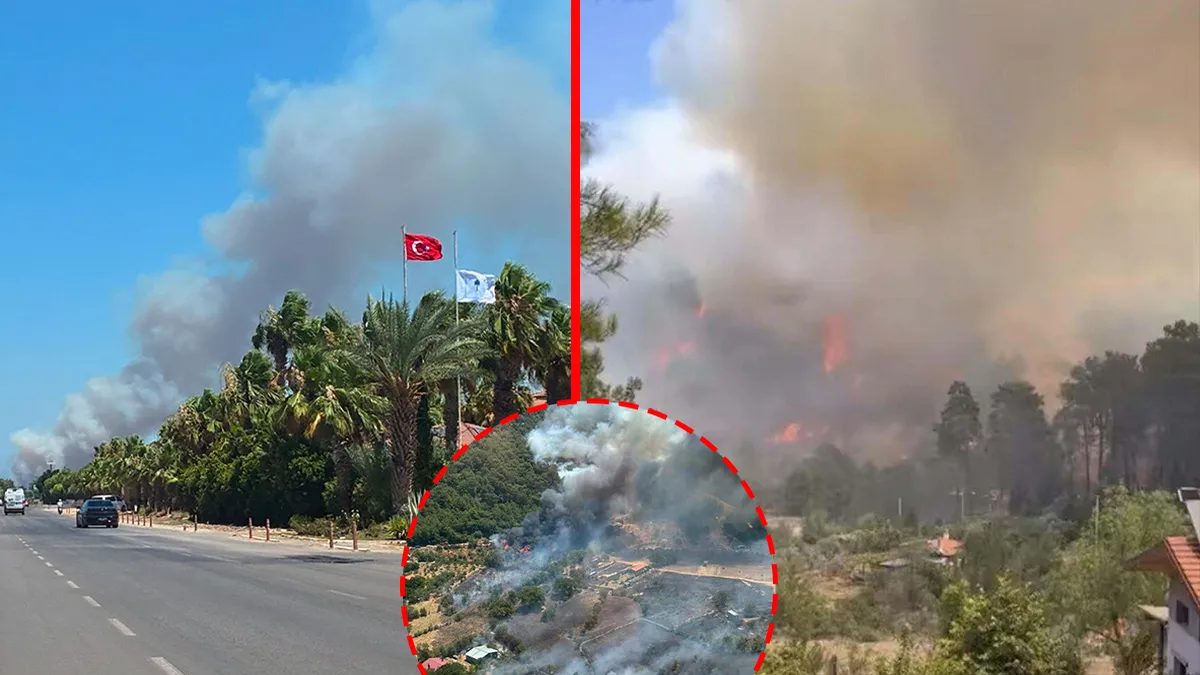 SON DAKİKA… Antalya ve Muğla'da korkutan orman yangını! Alevlere havadan ve karadan müdahale sürüyor