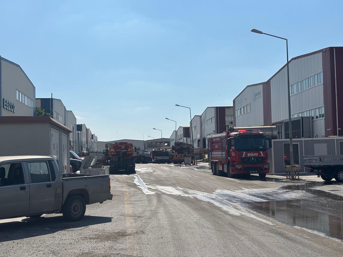 Ankara'da fabrika yangını