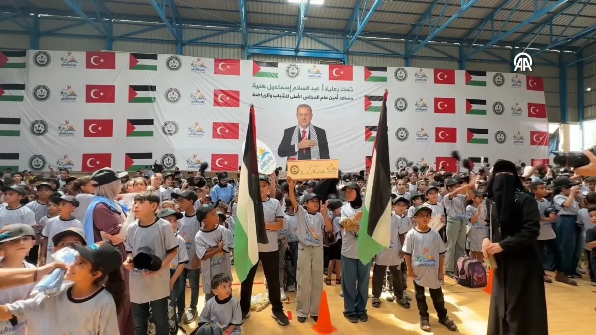 Miniklerin yüzü Türkiye ile gülüyor: Gazze'den Başkan Erdoğan'a teşekkür