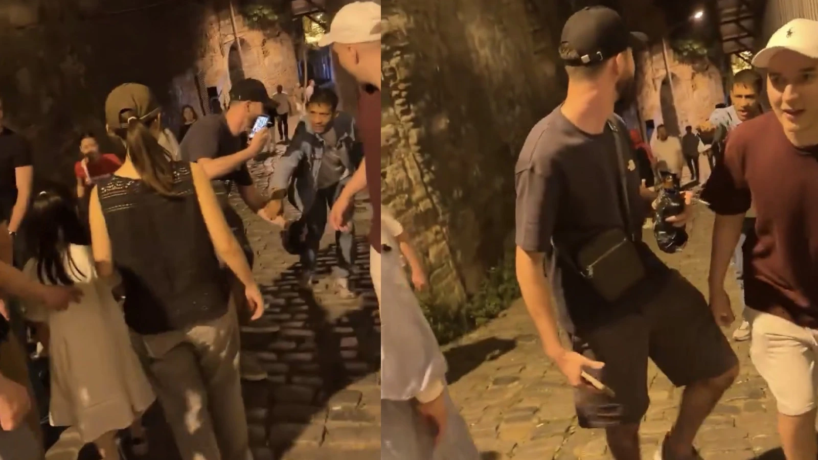 Galata'da 'fırça düşürme' oyunu tutmadı: Rus turistler dolandırıcılığı engelledi