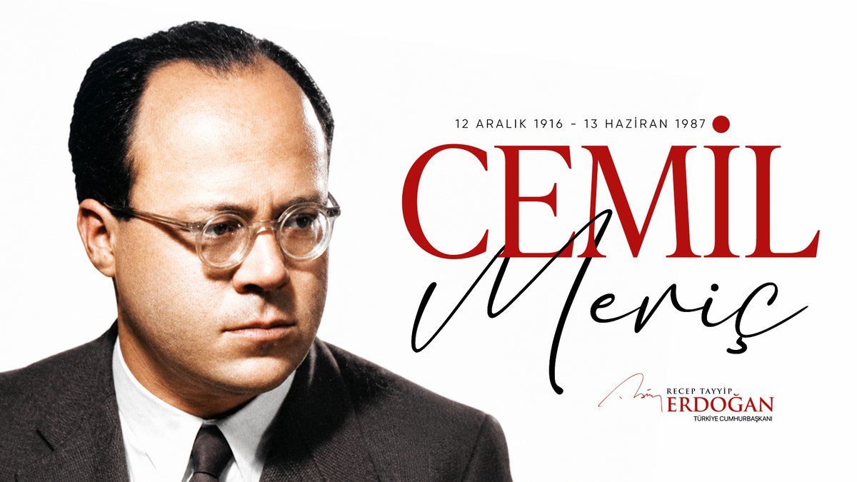 Cumhurbaşkanı Erdoğan, Cemil Meriç'i andı