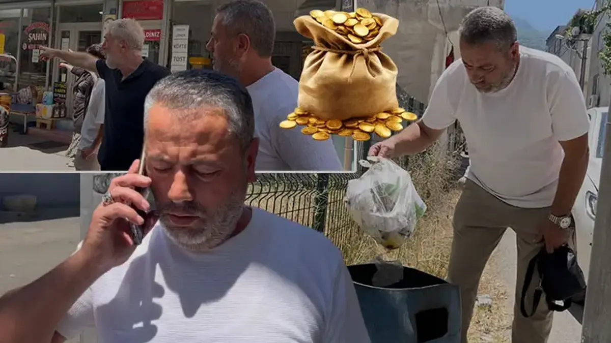 Eşi 1 kilo altınını çöpe attı, mahalleli seferber oldu!