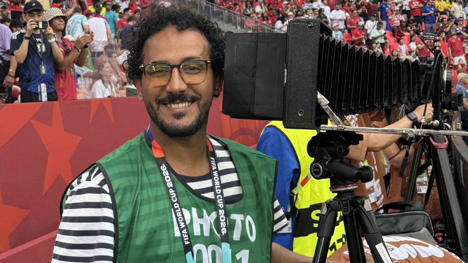 Mısırlı foto muhabiri, FIFA 2026 Dünya Kupası’nı 96 yıllık körüklü kamerayla fotoğrafladı