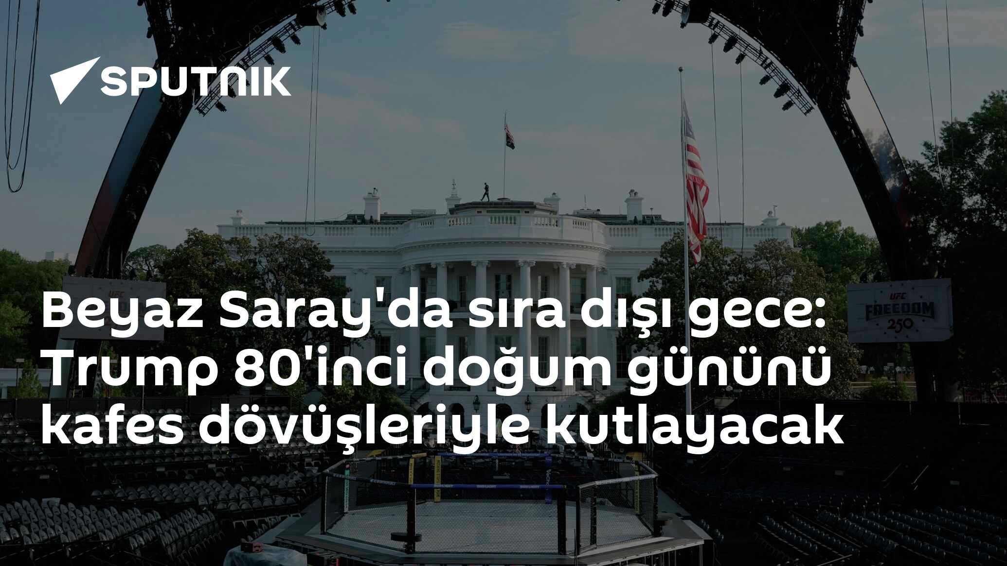 Beyaz Saray'da sıra dışı gece: Trump 80'inci doğum gününü kafes dövüşleriyle kutlayacak
