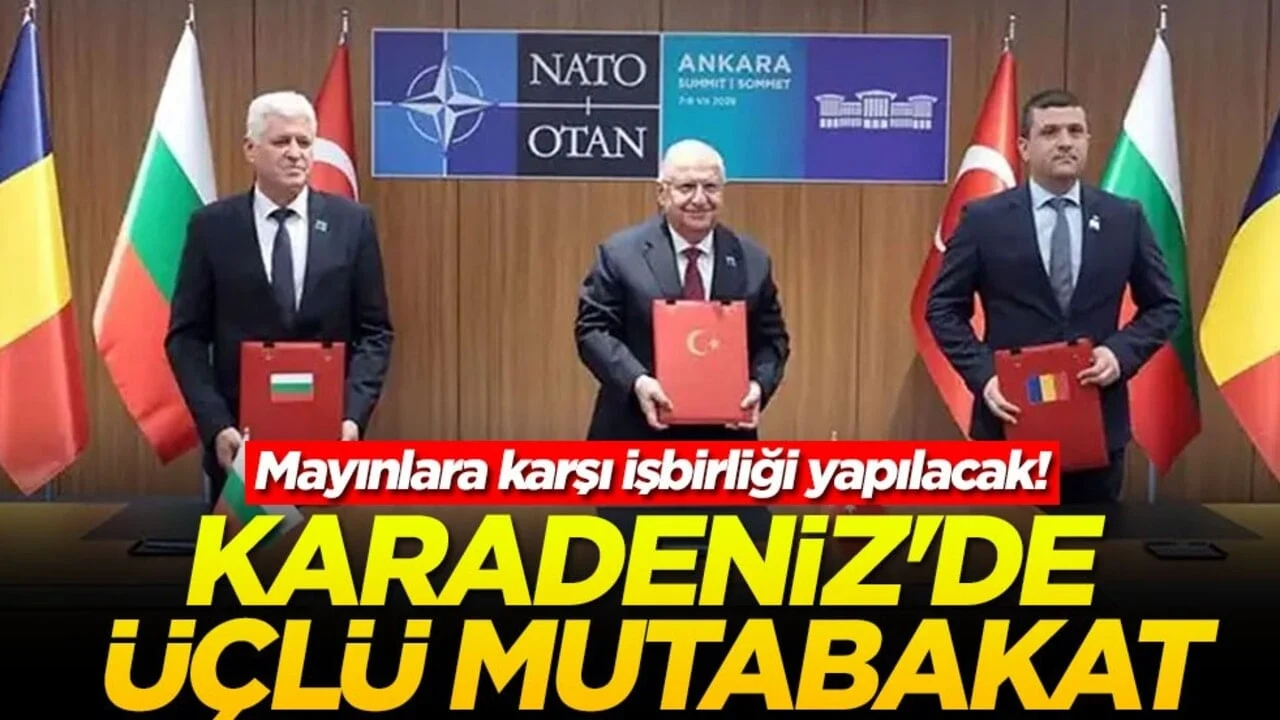 Mayınlara karşı işbirliği yapılacak! Karadeniz'de üçlü mutabakat