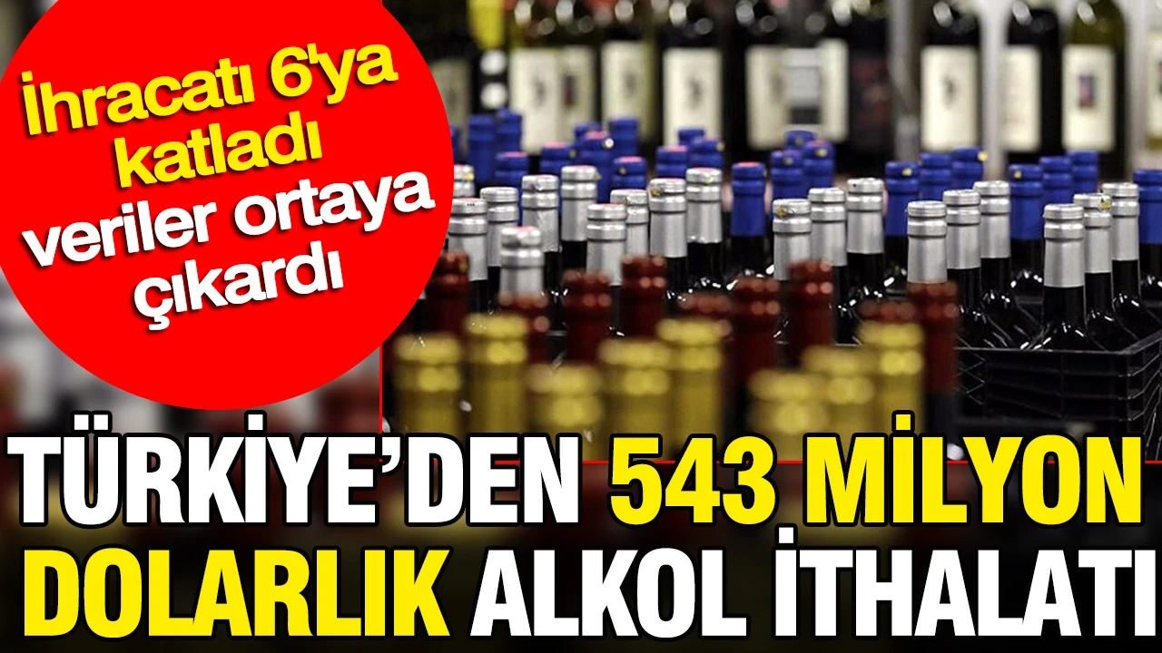 Türkiye’den 543 milyon dolarlık alkol ithalatı: İhracatı 6'ya katladı veriler ortaya çıkardı
