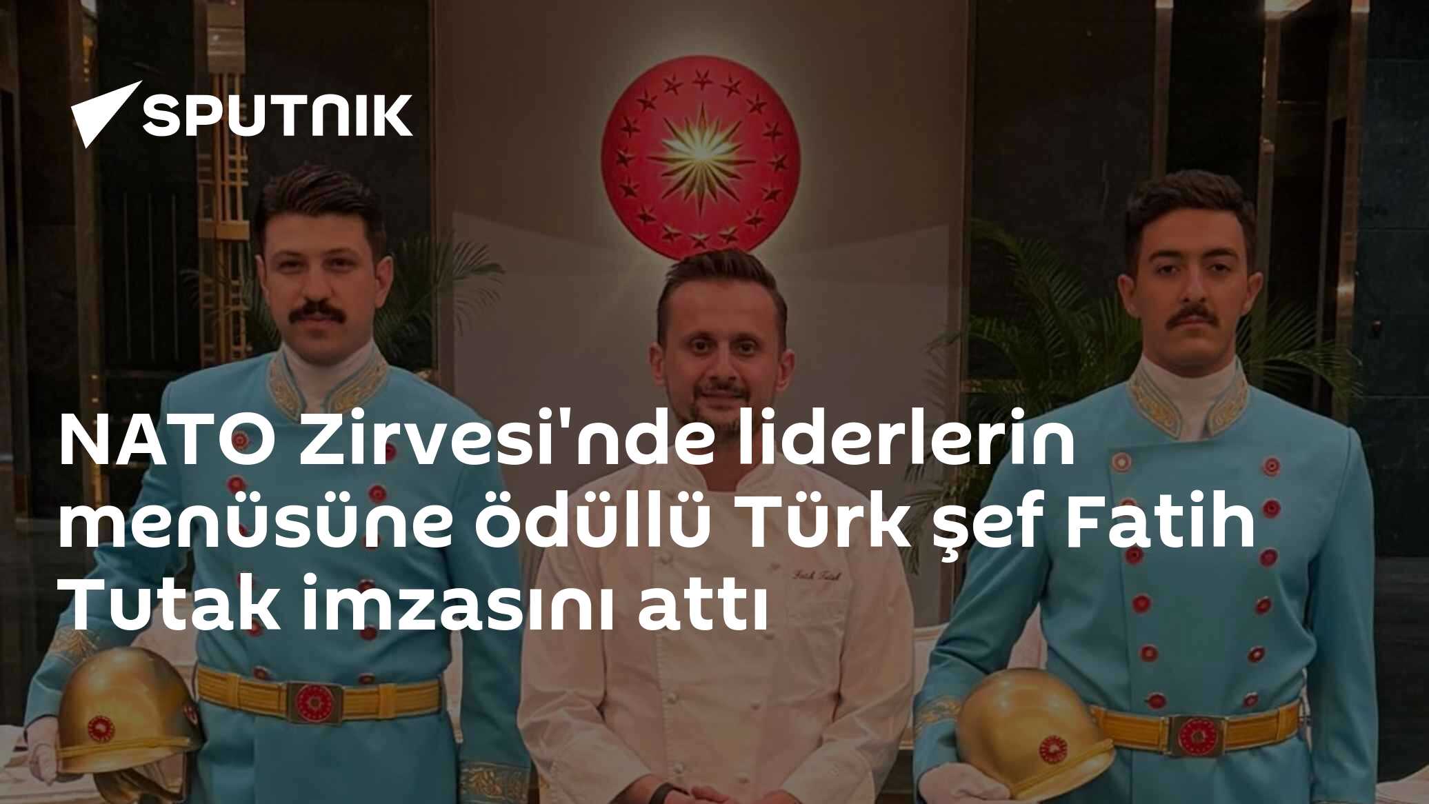 NATO Zirvesi'nde liderlerin menüsüne ödüllü Türk şef Fatih Tutak imzasını attı