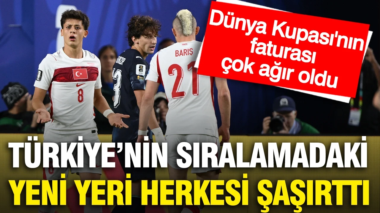 FIFA Dünya sıralaması güncellendi: Türkiye 10 basamak birden geriledi