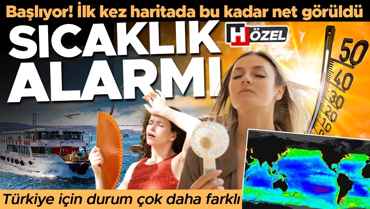 İlk kez haritada bu kadar net görüldü: Sıcaklık alarmı! Türkiye için durum çok daha farklı