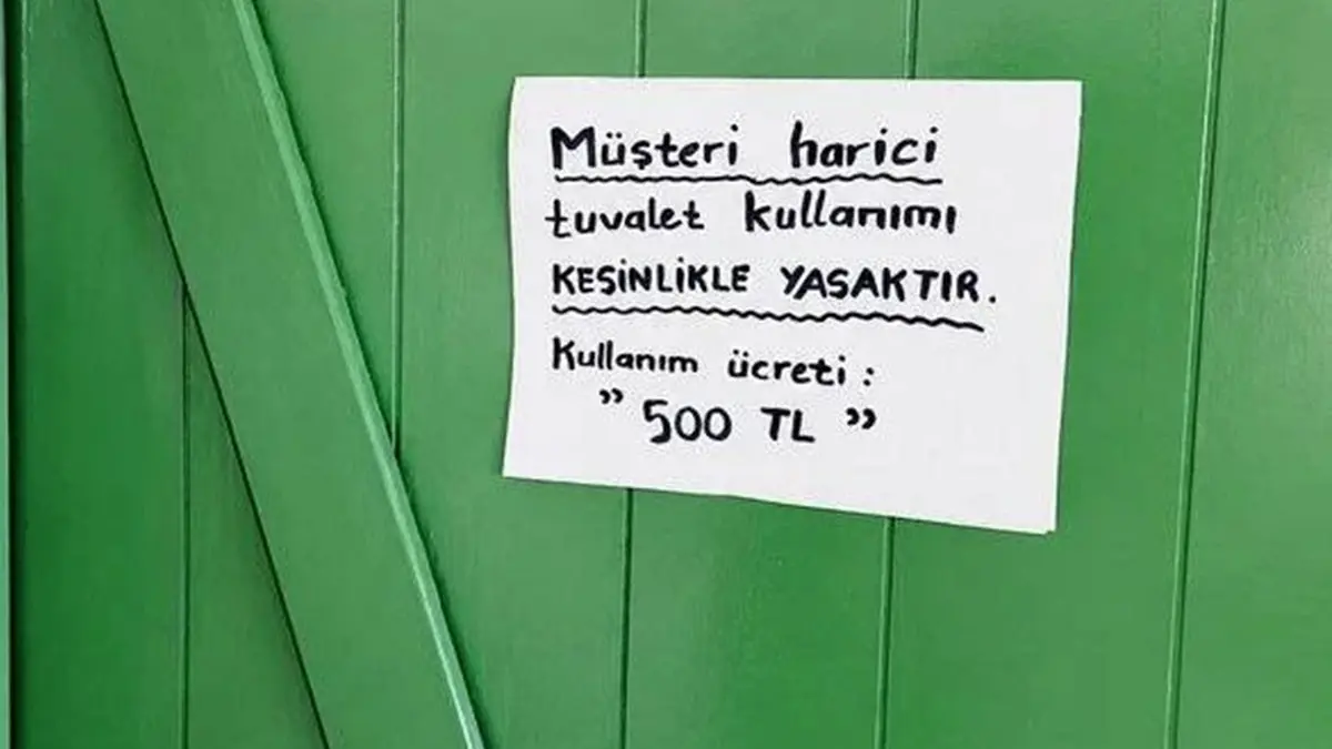 Yer: Muğla... Tuvalete giriş ücreti 500 TL! "Çok şaşırdık"