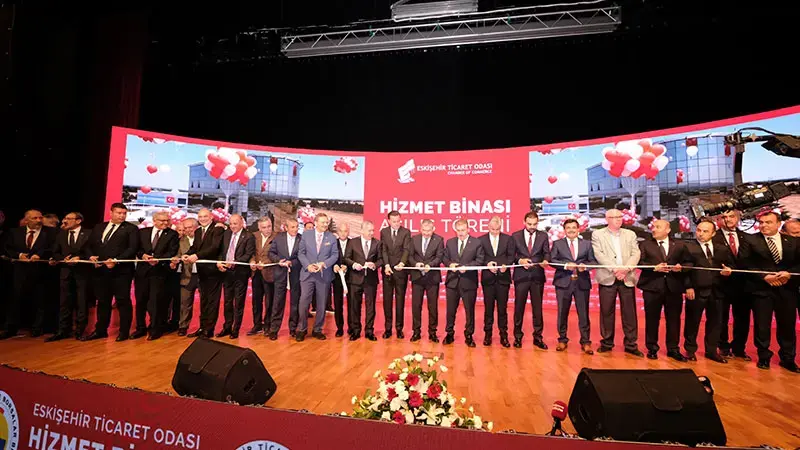 Bakan Yardımcısı Gürcan ve Hisarcıklıoğlu, ETO hizmet binasının açılışına katıldı