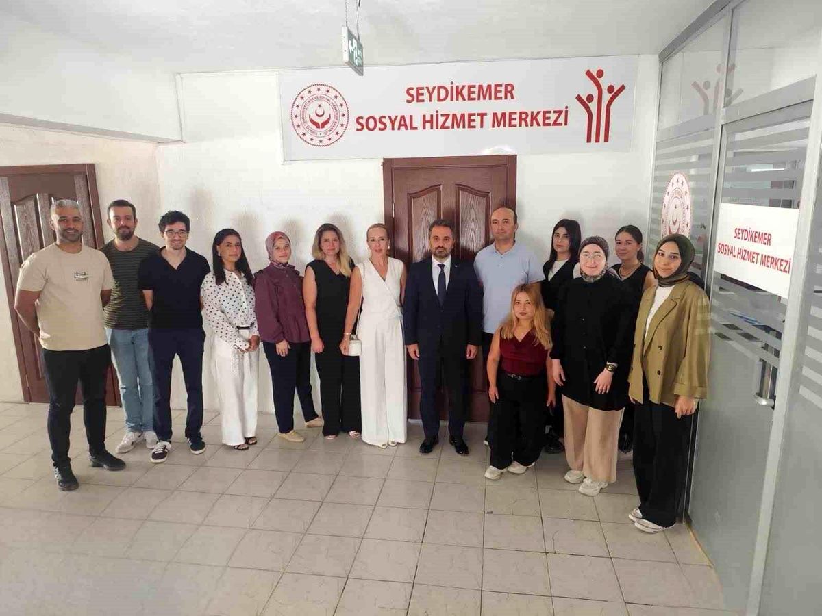 Sosyal Hizmetler İl Müdürü Selçuk Seydikemer'de denetim gerçekleştirdi
