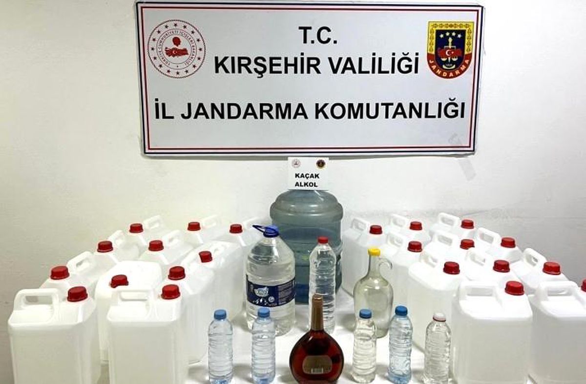 Kırşehir'de kaçak alkol operasyonu: 120 litre ele geçirildi