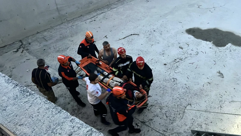 Kayseri’de bir çocuk su kanalına düşüp yaralandı