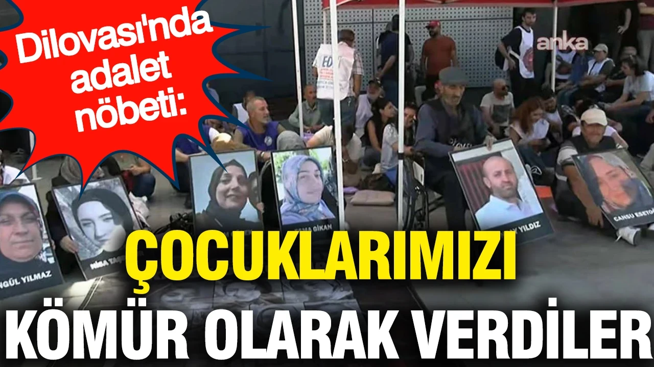 Dilovası'nda adalet nöbeti: Çocuklarımızı kömür olarak verdiler