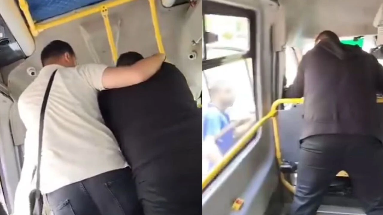 5 TL'lik eksik ödeme yüzünden minibüs karıştı!