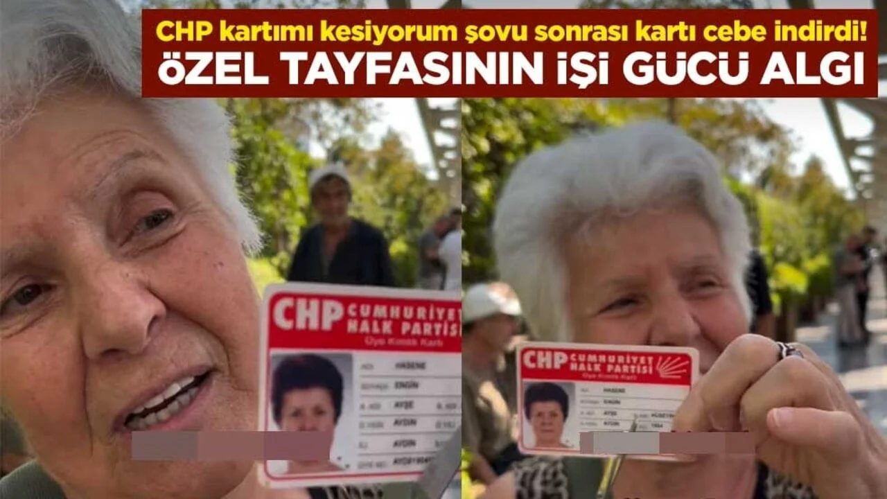 CHP kartımı kesiyorum şovu sonrası kartı cebe indirdi! Özel tayfasının işi gücü algı