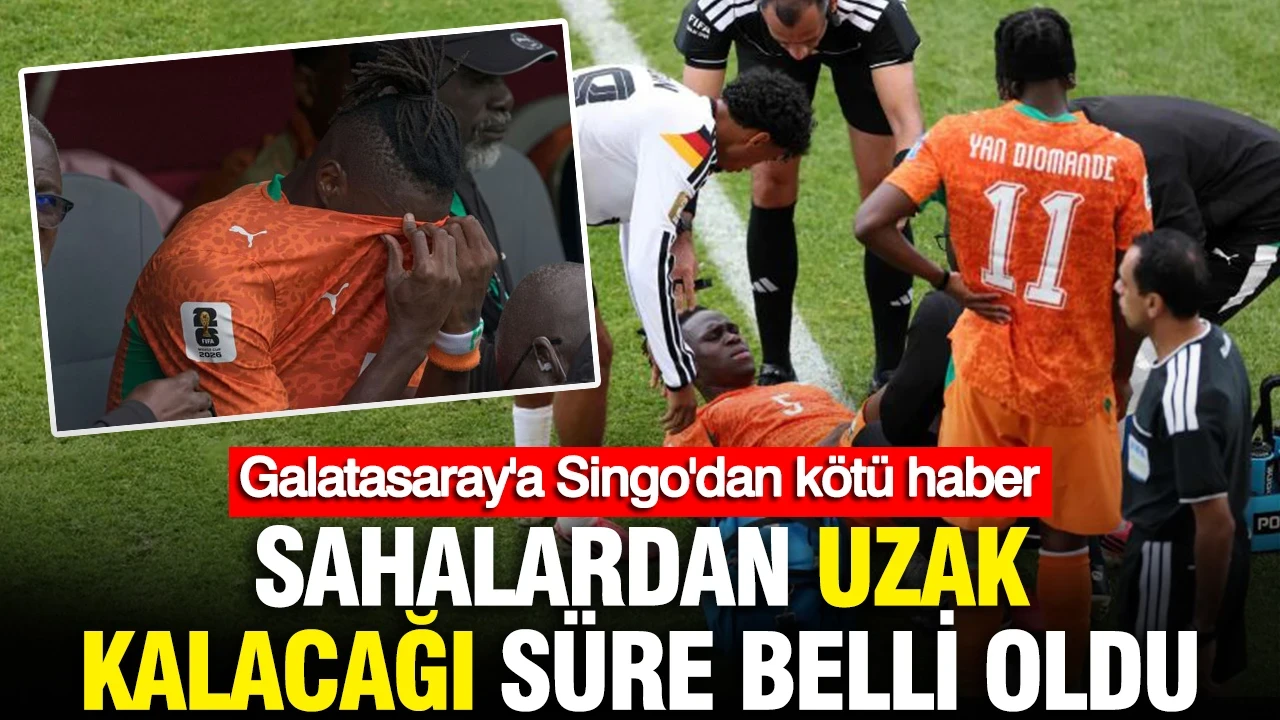 Galatasaray'a Singo'dan kötü haber: Sahalardan uzak kalacağı süre belli oldu