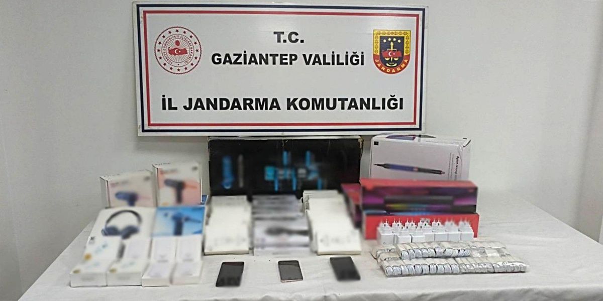 Gaziantep'te 1,4 milyon TL değerinde kaçak malzeme ele geçirildi: 2 gözaltı