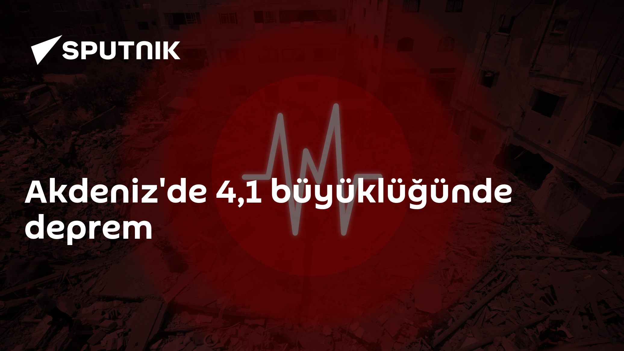 Akdeniz'de 4,1 büyüklüğünde deprem