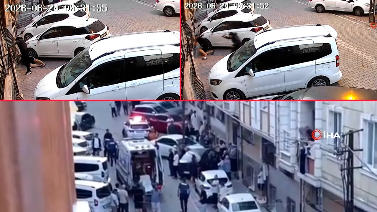 Sabah 05.00'te ölüm pususu! Korkunç cinayet saniye saniye kamerada