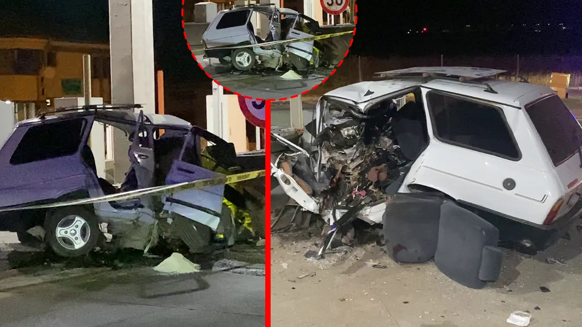 Adana’da acı kaza! Otomobil beton bariyerlere ok gibi saplandı: Genç sürücü hayatını kaybetti!