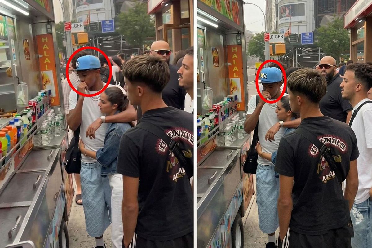 Helal olsun sana! O da herkes gibi kuyruğa girip yemeğini almayı bekledi