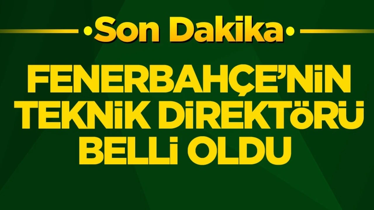 Fenerbahçe’nin teknik direktörü belli oldu