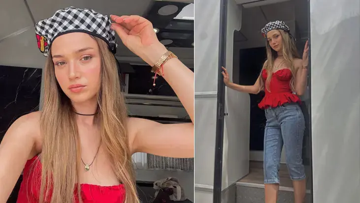 Daha 17'nin Leylası'ndan gün batımı pozları! Rol arkadaşı kayıtsız kalamadı