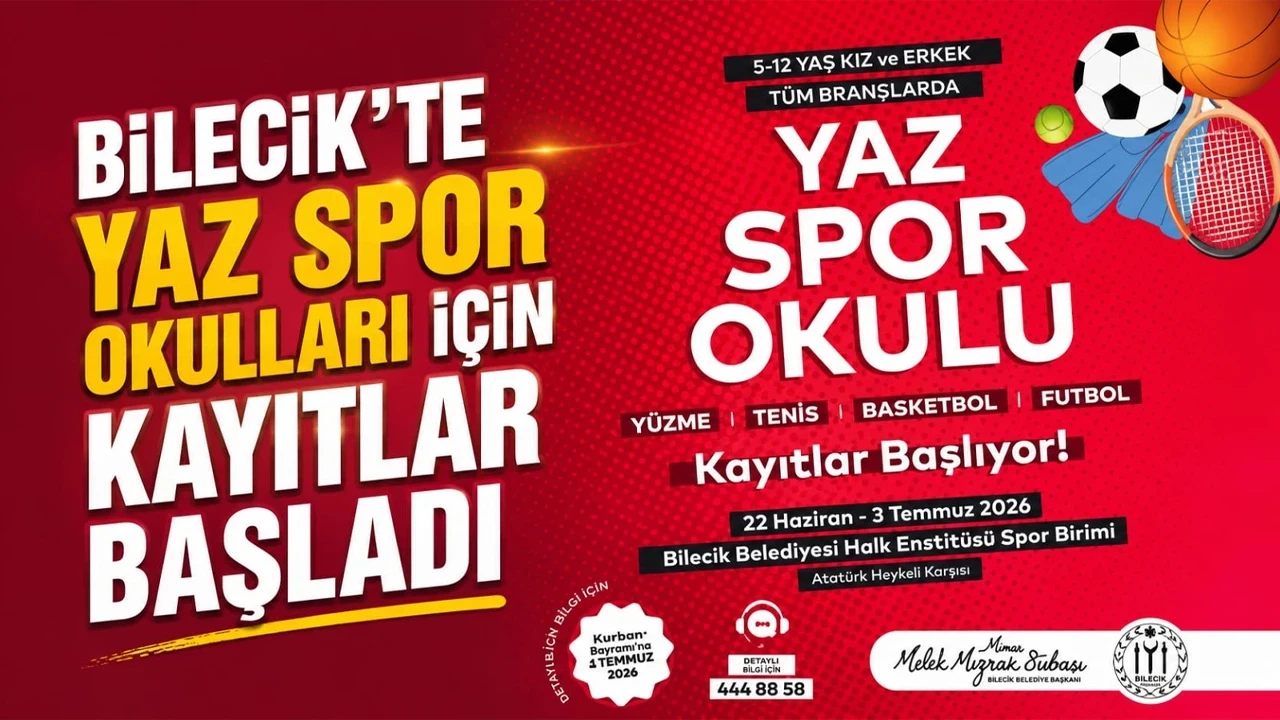 Bilecik’te yaz spor okulları için kayıtlar başladı