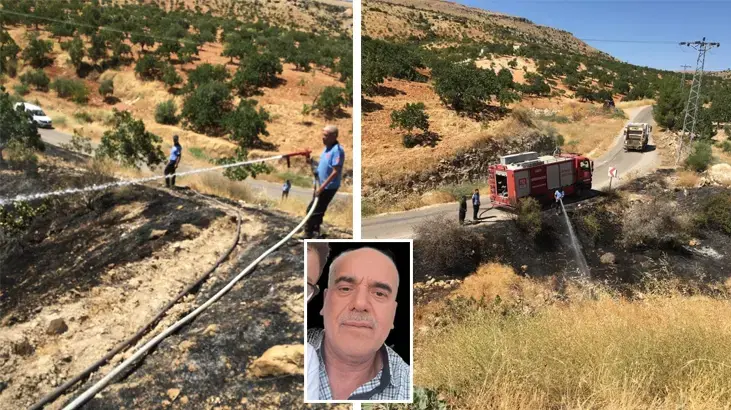 Gaziantep'te korkunç son! Fıstık tarlasındaki yangına müdahale ederken canından oldu