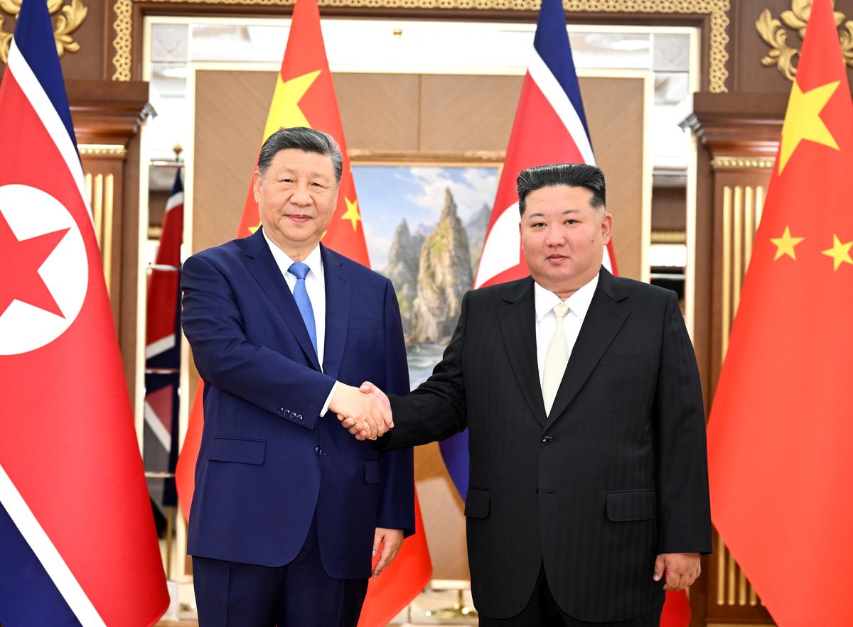 Albüm: Xi ve Kuzey Kore Lideri Kim Pyongyang'da Görüştü