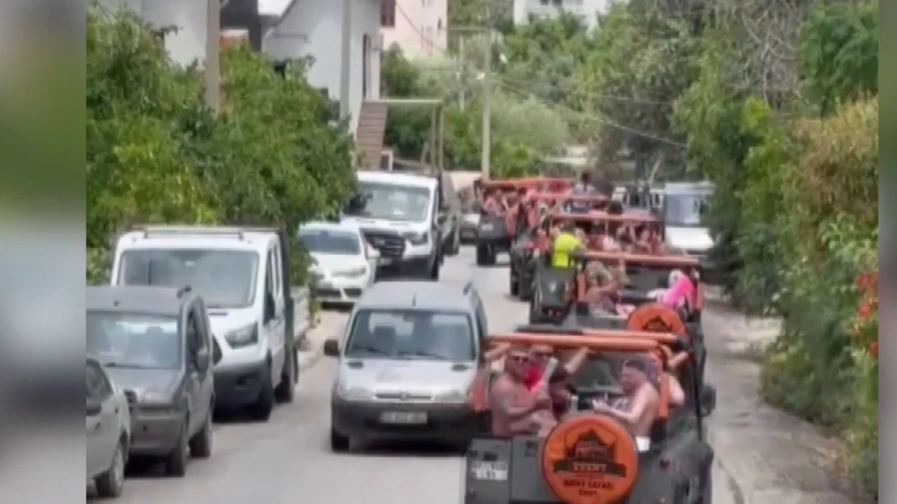Turizm rotasında safari rezaleti: Jandarma tek tek cezayı kesti