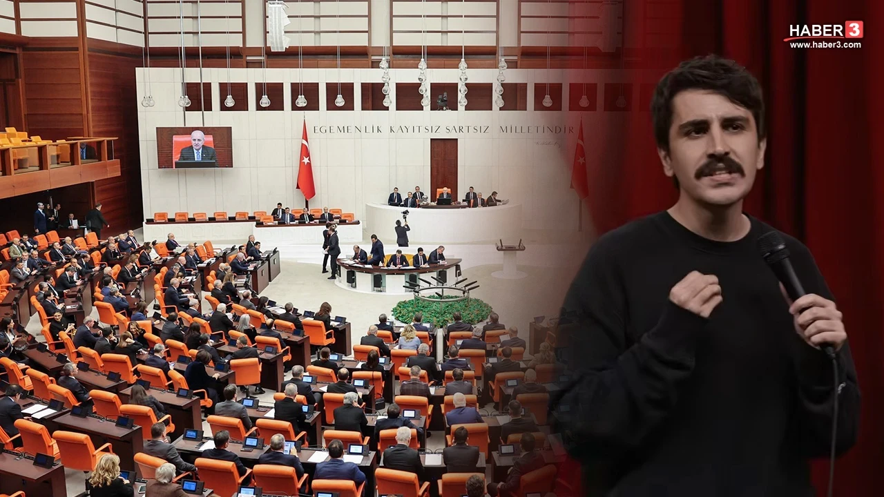 Komedyen Deniz Göktaş, Meclis'te tansiyonu yükseltti!