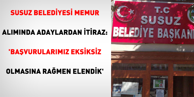 Susuz Belediyesi Memur Alımında Adaylardan İtiraz: 'Başvurularımız Eksiksiz Olmasına Rağmen Elendik'