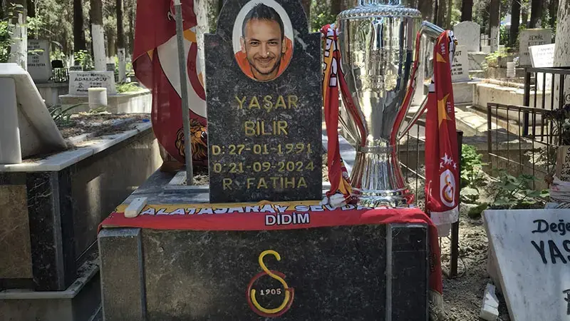 Kuşadası'nda Galatasaraylı taraftarlardan Yaşar Kaptan'a büyük vefa