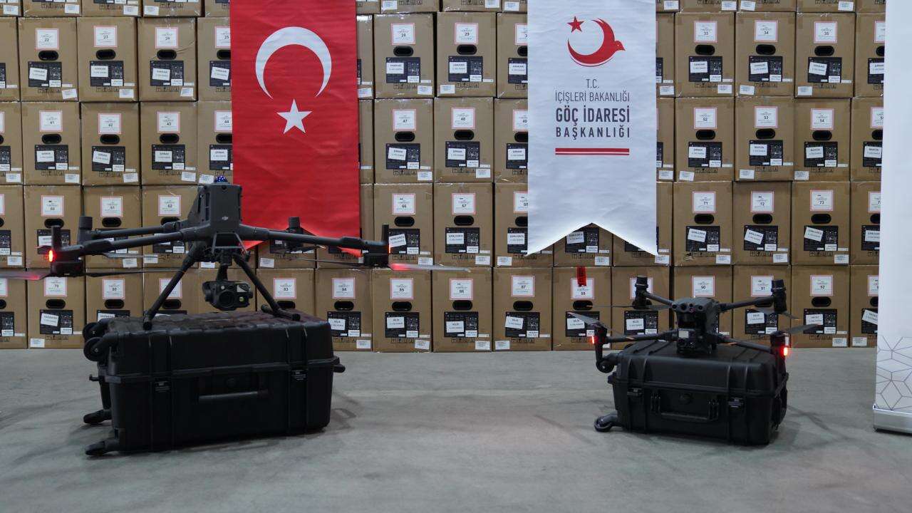 Sınır güvenliği için 391 dron envantere alındı
