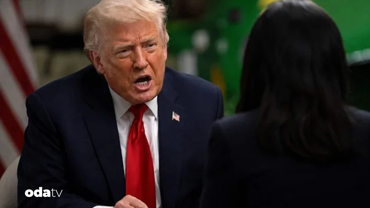 Trump sunucuya hakaret edip yayını terk etti