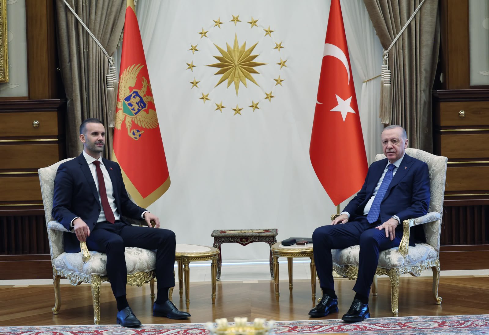 Cumhurbaşkanı Erdoğan, Karadağ Başbakanı Spajic ile görüştü